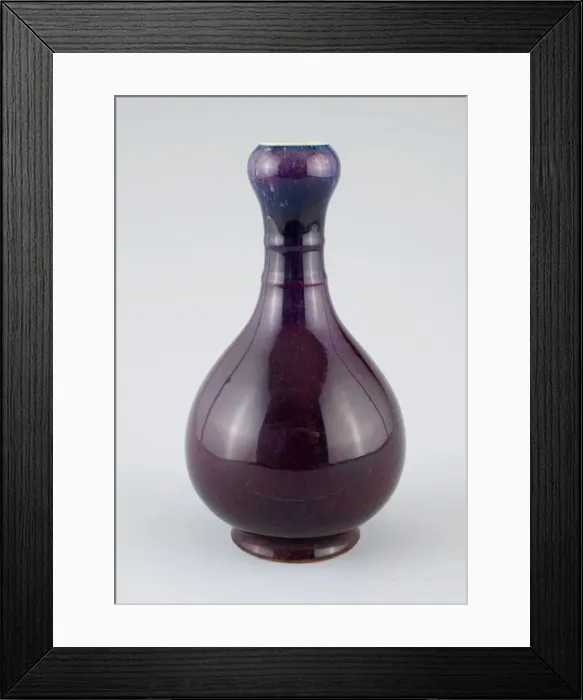 Framed Print : Garlic-Head Vase, Qing dynasty (1644-1911). Creator: Unknown Framed Print : Garlic-Head Vase, Qing dynasty (1644-1911). Creator: Unknown