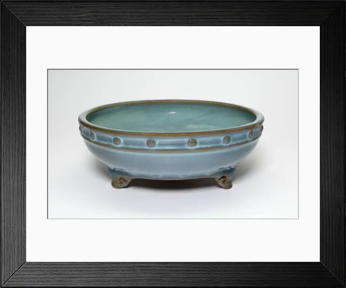 Framed Print : Circular Flowerpot Stand with Three Cloud-Shaped Feet, Jin dynasty (1115-1234) Framed Print : Circular Flowerpot Stand with Three Cloud-Shaped Feet, Jin dynasty (1115-1234)