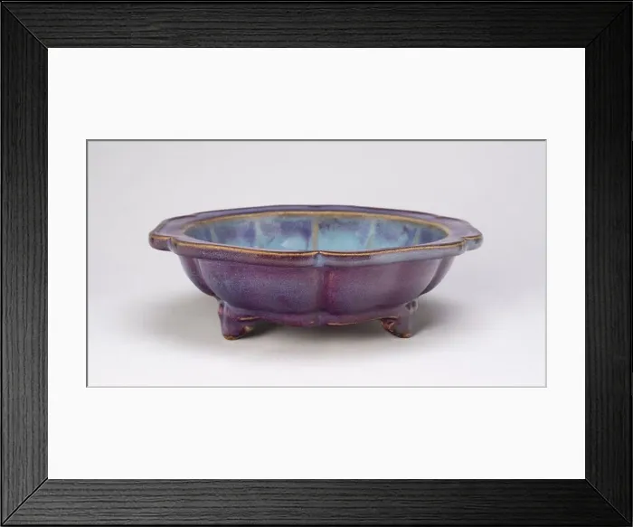 Framed Print : Lobed Basin for Flowerpot, Ming dynasty (1368-1644), 15th century. Creator: Unknown Framed Print : Lobed Basin for Flowerpot, Ming dynasty (1368-1644), 15th century. Creator: Unknown