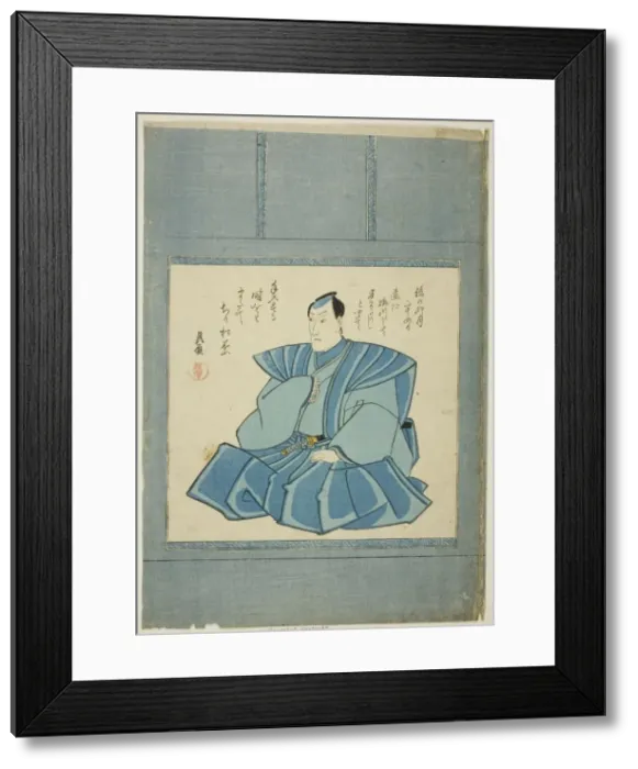 Framed Print : Memorial Portrait of the Actor Onoe Kikugoro III, 1849. Creator: Utagawa Kunisada Framed Print : Memorial Portrait of the Actor Onoe Kikugoro III, 1849. Creator: Utagawa Kunisada