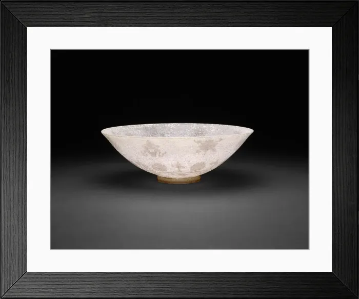 Framed Print : Bowl with Blossoming Vines and the Eight Buddhist... Qing dynasty Framed Print : Bowl with Blossoming Vines and the Eight Buddhist... Qing dynasty