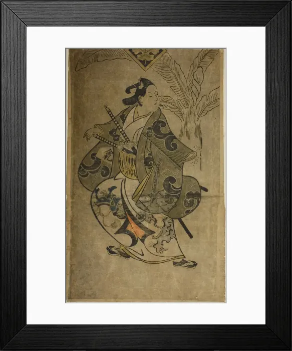 Framed Print : The Actor Shinomiya Heihachi, c. 1700. Creator: Torii Kiyonobu I Framed Print : The Actor Shinomiya Heihachi, c. 1700. Creator: Torii Kiyonobu I
