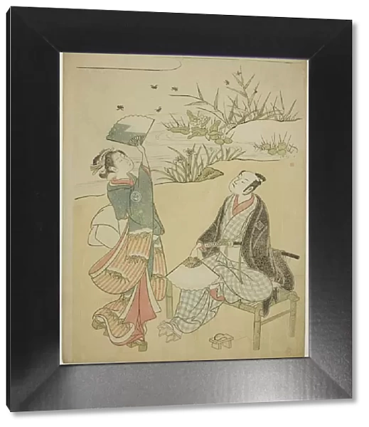 Two Actors Catching Fireflies, c. 1765  /  70. Creator: Torii Kiyomitsu