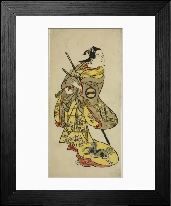 Framed Print : The Actor Ichikawa Monnosuke I, c. 1719. Creator: Okumura Toshinobu Framed Print : The Actor Ichikawa Monnosuke I, c. 1719. Creator: Okumura Toshinobu