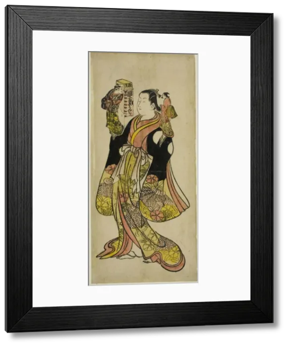 Framed Print : Puppeteer, c. 1730. Creator: Okumura Toshinobu Framed Print : Puppeteer, c. 1730. Creator: Okumura Toshinobu