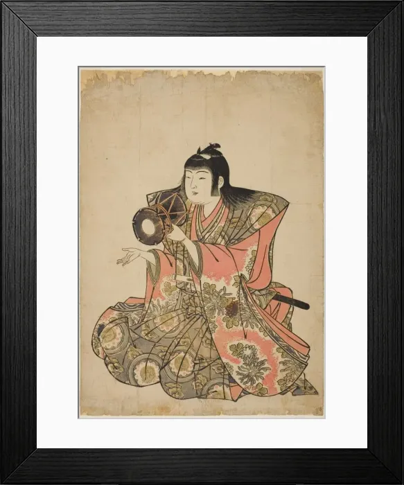 Framed Print : The Hand-Drum Player, from an untitled series of five musicians, 1780s Framed Print : The Hand-Drum Player, from an untitled series of five musicians, 1780s
