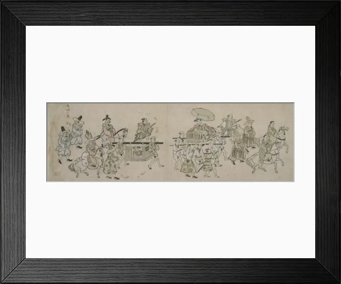 Framed Print : Korean Embassy Parade, 1682. Creator: Hishikawa Moronobu Framed Print : Korean Embassy Parade, 1682. Creator: Hishikawa Moronobu