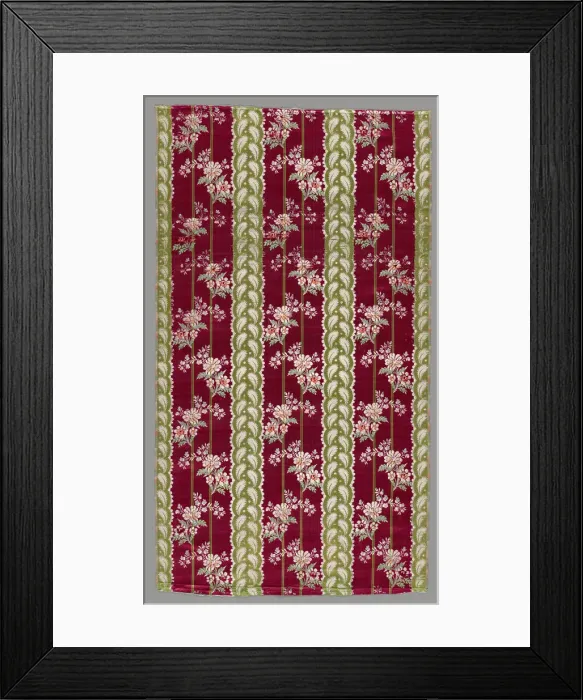 Framed Print : Length of Woven Silk, Lyon, 1770-75. Creator: Unknown Framed Print : Length of Woven Silk, Lyon, 1770-75. Creator: Unknown