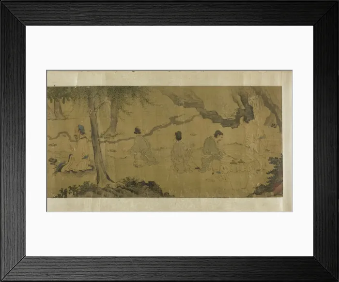 Framed Print : The Orchid Pavilion Gathering, Qing dynasty (1644-1911), 19th century. Creator: Unknown Framed Print : The Orchid Pavilion Gathering, Qing dynasty (1644-1911), 19th century. Creator: Unknown