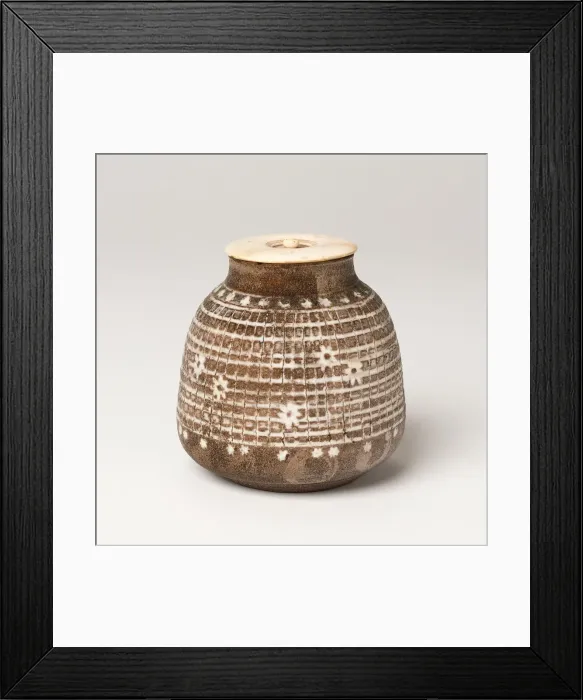 Framed Print : Tea Caddy (Cha-ire), 19th century. Creator: Unknown