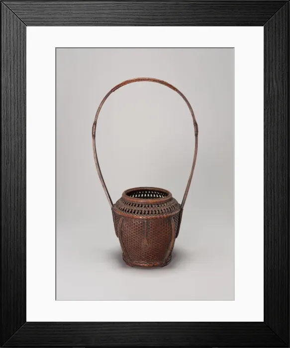 Framed Print : Peony Ikebana Basket, n. d. Creator: Unknown Framed Print : Peony Ikebana Basket, n. d. Creator: Unknown