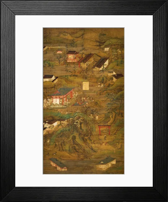Framed Print : Illustrated Legends of the Tenchi-in (Tenchi-in engi), 14th century. Creator: Unknown Framed Print : Illustrated Legends of the Tenchi-in (Tenchi-in engi), 14th century. Creator: Unknown