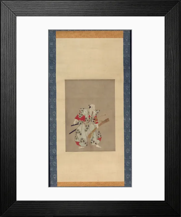 Framed Print : An Actor on Stage, Edo period, 1720-1730. Creator: Unknown Framed Print : An Actor on Stage, Edo period, 1720-1730. Creator: Unknown