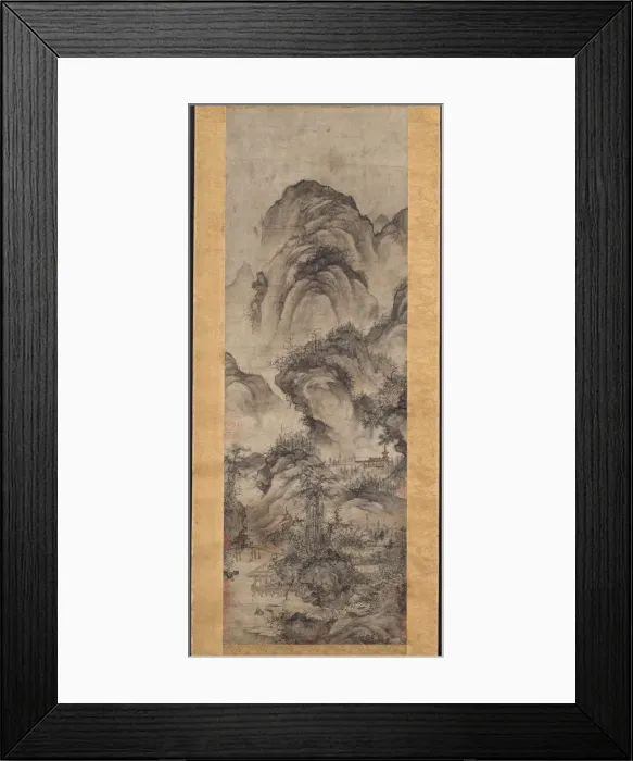 Framed Print : Water Pavilion by Twin Pines, Yuan or early Ming dynasty, 14th-15th century. Creator: Unknown