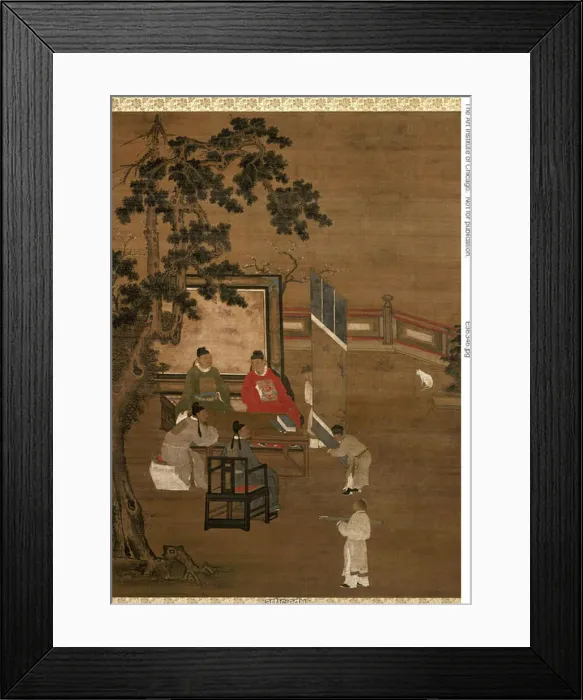 Framed Print : Painting, from the set The Four Accomplishments, Ming dynasty (1368-1644) Framed Print : Painting, from the set The Four Accomplishments, Ming dynasty (1368-1644)