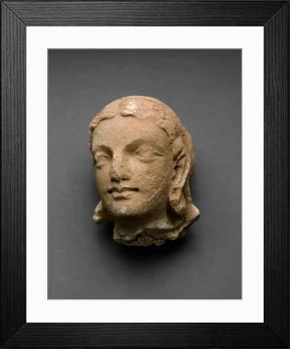 Framed Print : Head of a Female Adorant, 4th / 5th century. Creator: Unknown Framed Print : Head of a Female Adorant, 4th / 5th century. Creator: Unknown