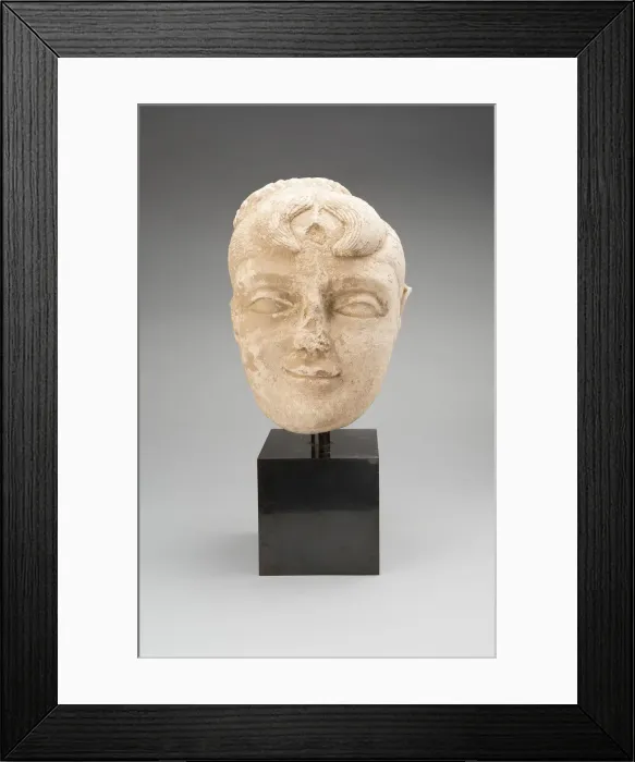 Framed Print : Head of a Female Deity, 4th / 5th century. Creator: Unknown Framed Print : Head of a Female Deity, 4th / 5th century. Creator: Unknown