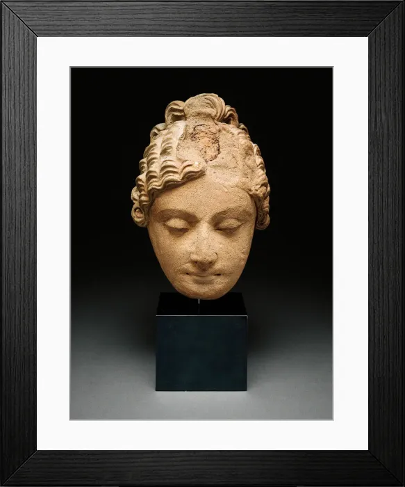 Framed Print : Head of an Adorant, 4th / 5th century. Creator: Unknown Framed Print : Head of an Adorant, 4th / 5th century. Creator: Unknown