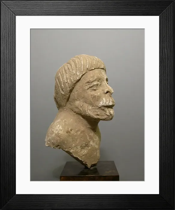 Framed Print : Male Head, 2nd / 3rd century. Creator: Unknown Framed Print : Male Head, 2nd / 3rd century. Creator: Unknown