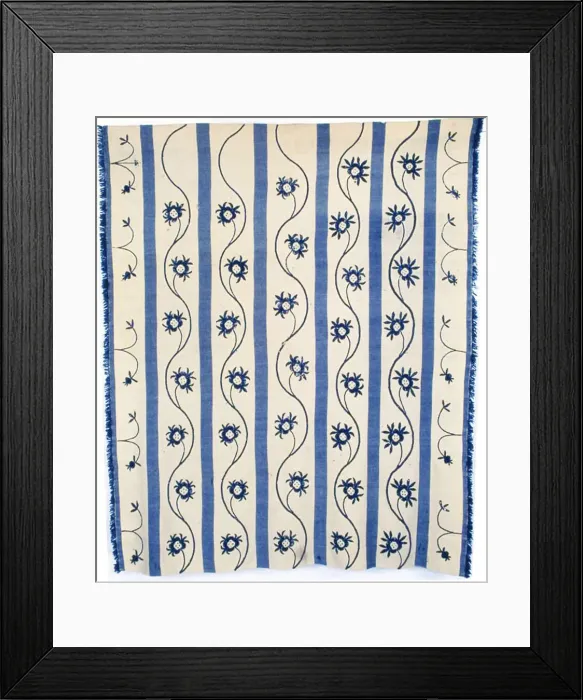 Framed Print : Blanket, New York, c. 1830. Creator: Unknown Framed Print : Blanket, New York, c. 1830. Creator: Unknown