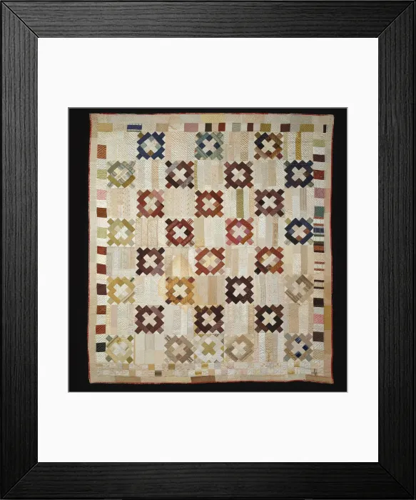 Framed Print : Bedcover, United States, 1839. Creator: Unknown Framed Print : Bedcover, United States, 1839. Creator: Unknown