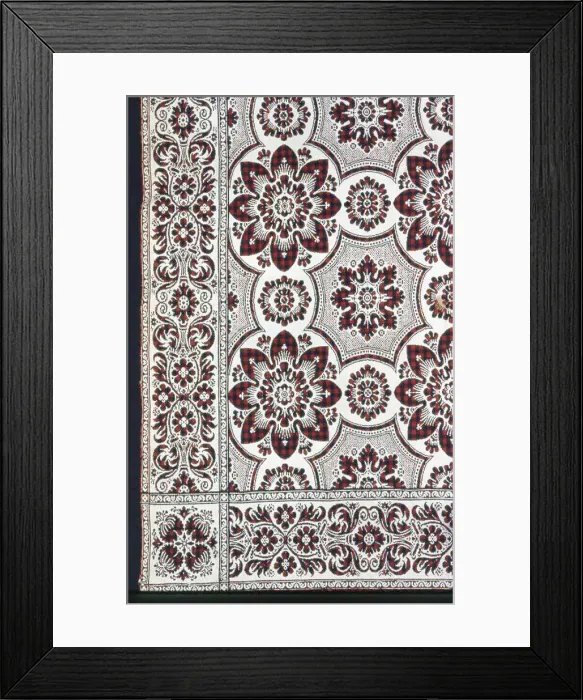 Framed Print : Coverlet, New York, 1840  /  50. Creator: Unknown