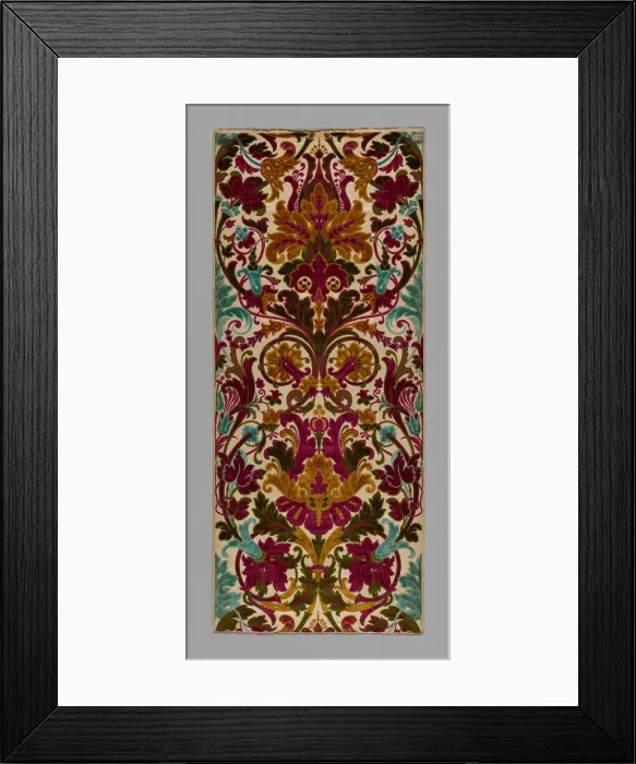 Framed Print : Panel, Lyon, 1860 / 80. Creator: Mathevon et Bouvard Framed Print : Panel, Lyon, 1860 / 80. Creator: Mathevon et Bouvard