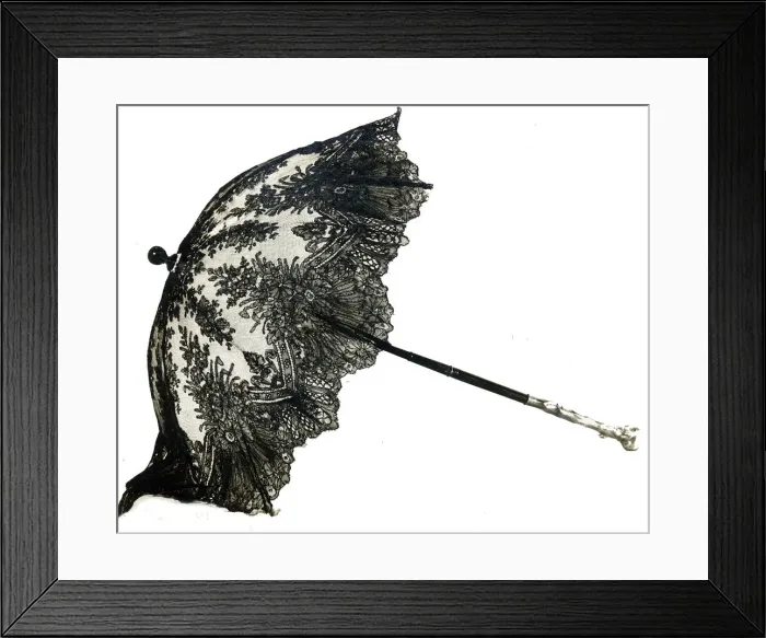 Framed Print : Parasol, France, c. 1865 / 70. Creator: Gorham Manufacturing Company Framed Print : Parasol, France, c. 1865 / 70. Creator: Gorham Manufacturing Company