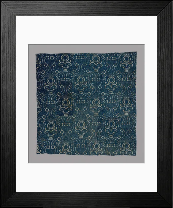Framed Print : Fragment (From a Quilt), France, 18th century. Creator: Fauquet-Lemaitre Framed Print : Fragment (From a Quilt), France, 18th century. Creator: Fauquet-Lemaitre