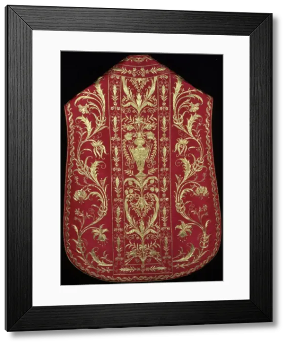 Framed Print : Chasuble, Stole, Maniple, and Burse, Italy, 1775 / 1825. Creator: Unknown Framed Print : Chasuble, Stole, Maniple, and Burse, Italy, 1775 / 1825. Creator: Unknown