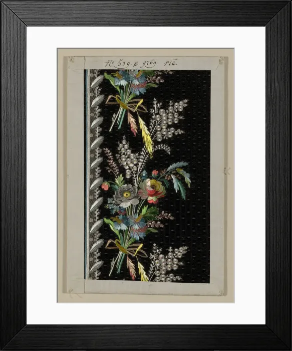 Framed Print : Salesmans Sample, France, 1780-1810. Creator: Unknown Framed Print : Salesmans Sample, France, 1780-1810. Creator: Unknown