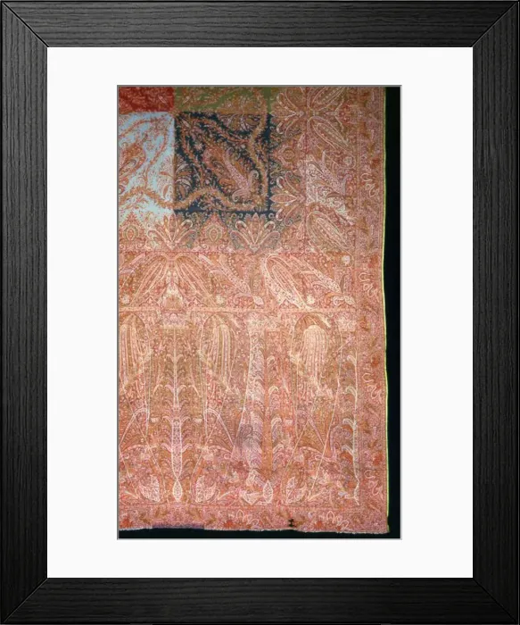Framed Print : Long Shawl, France, c. 1850. Creator: Unknown Framed Print : Long Shawl, France, c. 1850. Creator: Unknown