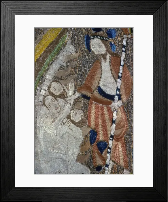 Framed Print : Orphrey Band, England, 1375 / 1400. Creator: Unknown Framed Print : Orphrey Band, England, 1375 / 1400. Creator: Unknown