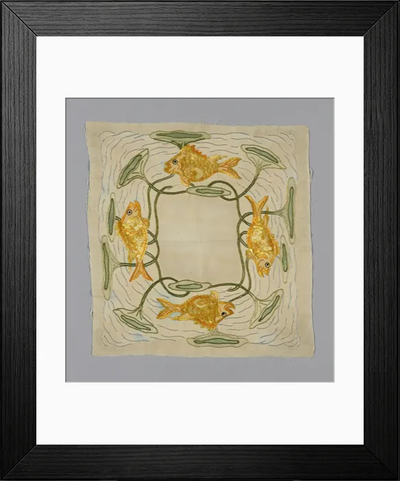 Framed Print : Pillow Cover, England, c. 1890. Creator: Unknown Framed Print : Pillow Cover, England, c. 1890. Creator: Unknown