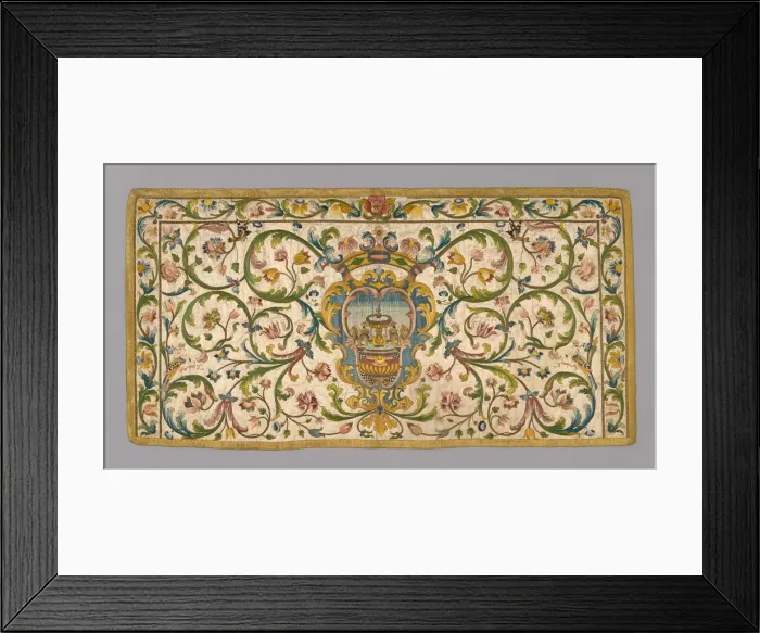 Framed Print : Altar Frontal, Italy, 18th century. Creator: Unknown Framed Print : Altar Frontal, Italy, 18th century. Creator: Unknown