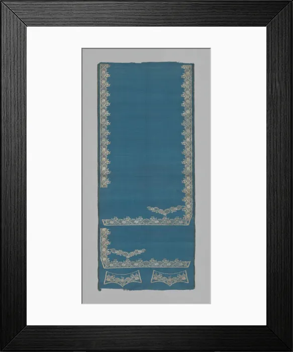 Framed Print : Uncut Waistcoat, France, 1750s / 60s. Creator: Unknown Framed Print : Uncut Waistcoat, France, 1750s / 60s. Creator: Unknown