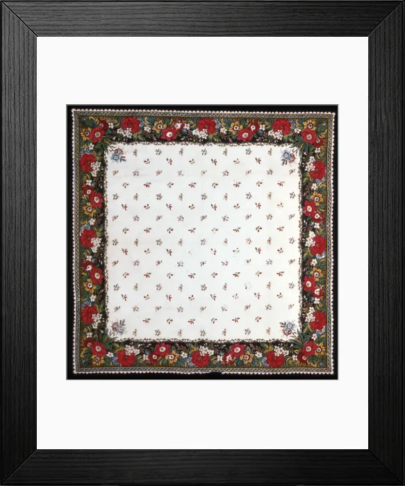 Framed Print : Handkerchief, Mulhouse, c. 1800 / 15. Creator: Unknown Framed Print : Handkerchief, Mulhouse, c. 1800 / 15. Creator: Unknown