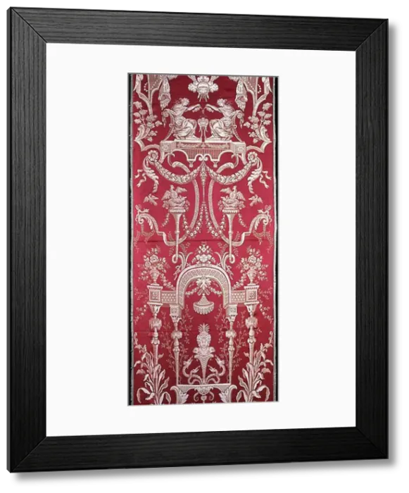 Framed Print : Panel, France, Directoire Period, c. 1785. Creator: Unknown Framed Print : Panel, France, Directoire Period, c. 1785. Creator: Unknown