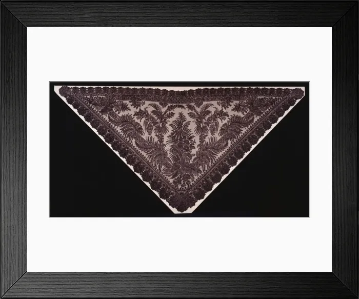 Framed Print : Half Shawl, France, Early 1860s. Creator: Unknown