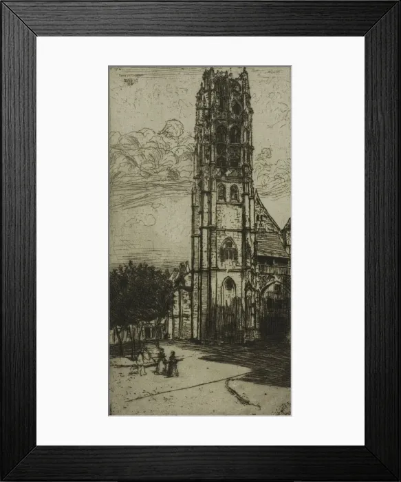 Framed Print : Tour St. Laurent, Rouen, 1899. Creator: Donald Shaw MacLaughlan Framed Print : Tour St. Laurent, Rouen, 1899. Creator: Donald Shaw MacLaughlan