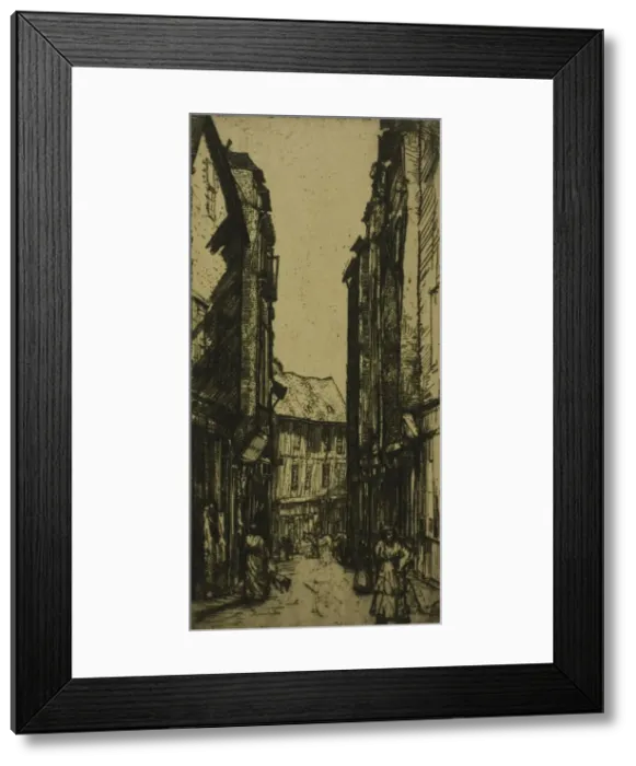 Framed Print : Rue des Halles, Vannes, Brittany, 1906. Creator: Donald Shaw MacLaughlan Framed Print : Rue des Halles, Vannes, Brittany, 1906. Creator: Donald Shaw MacLaughlan