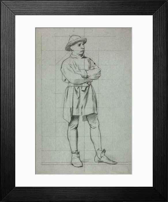 Framed Print : Man Standing with Folded Arms, n. d. Creator: Henry Stacy Marks Framed Print : Man Standing with Folded Arms, n. d. Creator: Henry Stacy Marks