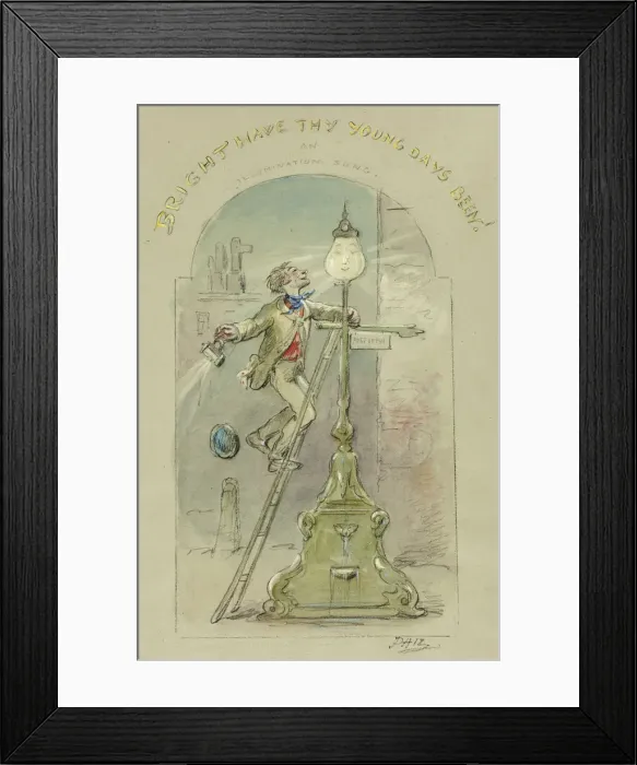 Framed Print : Bright Have Thy Young Days Been!, n. d. Creator: Hablot Knight Browne Framed Print : Bright Have Thy Young Days Been!, n. d. Creator: Hablot Knight Browne