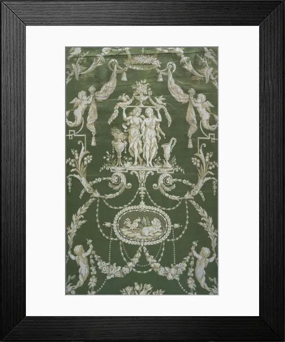 Framed Print : Panel, France, Directoire period, c. 1790. Creator: Unknown Framed Print : Panel, France, Directoire period, c. 1790. Creator: Unknown