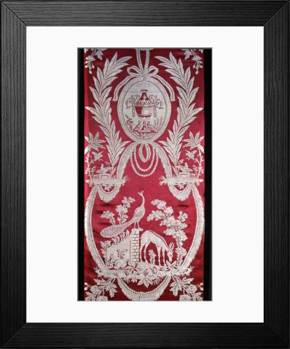 Framed Print : Panel, Lyon, 1790s, Directoire period. Creator: Unknown Framed Print : Panel, Lyon, 1790s, Directoire period. Creator: Unknown