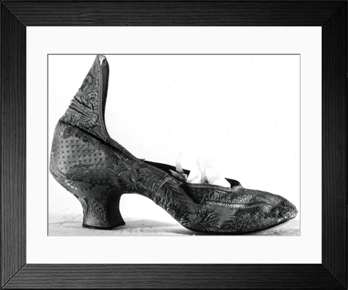 Framed Print : Shoe (Single), France, 1880s. Creator: Unknown Framed Print : Shoe (Single), France, 1880s. Creator: Unknown