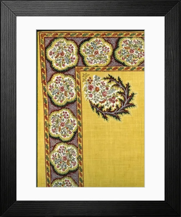 Framed Print : Handkerchief, France, c. 1870. Creator: Unknown Framed Print : Handkerchief, France, c. 1870. Creator: Unknown
