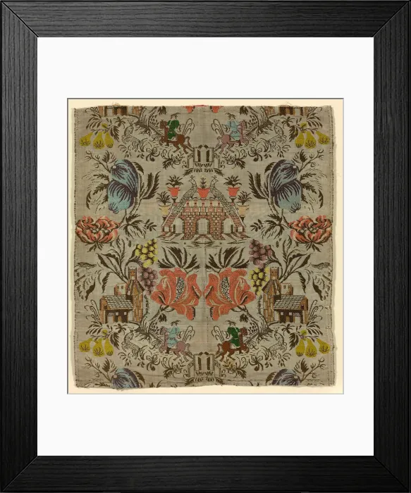 Framed Print : Fragment, France, c. 1740. Creator: Unknown Framed Print : Fragment, France, c. 1740. Creator: Unknown
