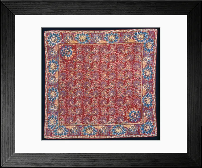 Framed Print : Handkerchief, France, 1801 / 25. Creator: Unknown Framed Print : Handkerchief, France, 1801 / 25. Creator: Unknown