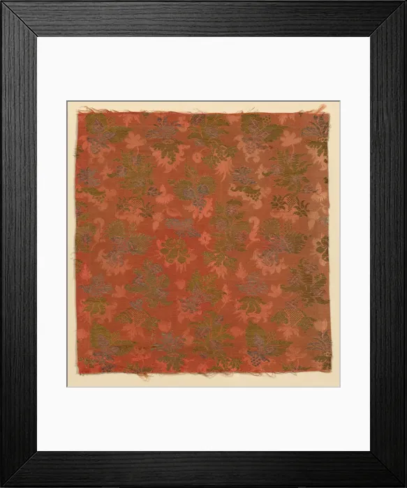 Framed Print : Fragment, France, c. 1700. Creator: Unknown Framed Print : Fragment, France, c. 1700. Creator: Unknown
